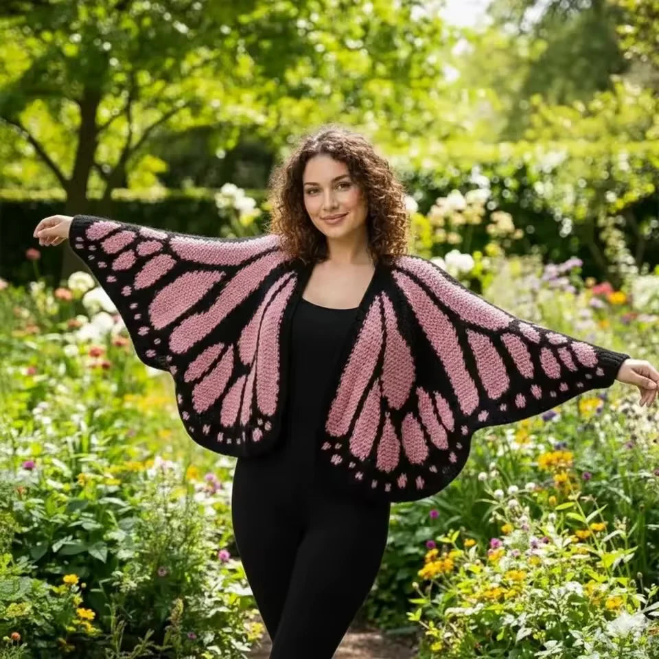 Handmade Butterfly Cardigan